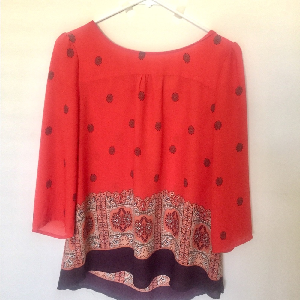 Anthropologie Maeve Print Blouse SZ10